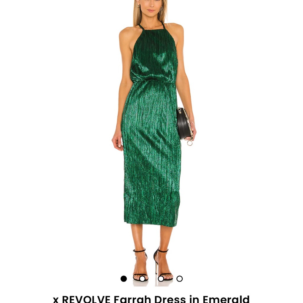 Emerald Green Halter Dress